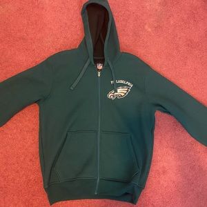 Eagles zip up thick jacket
